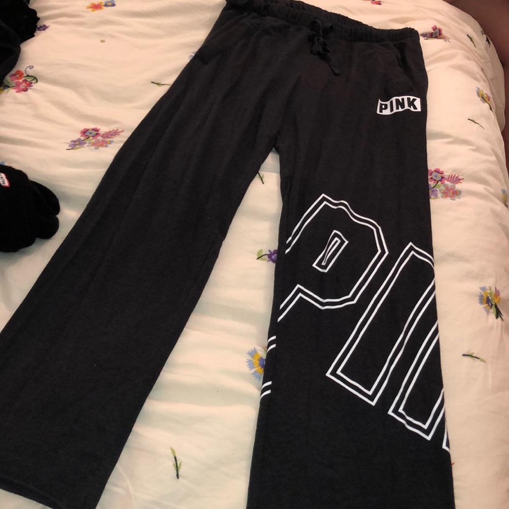 Grey PINK sweatpants